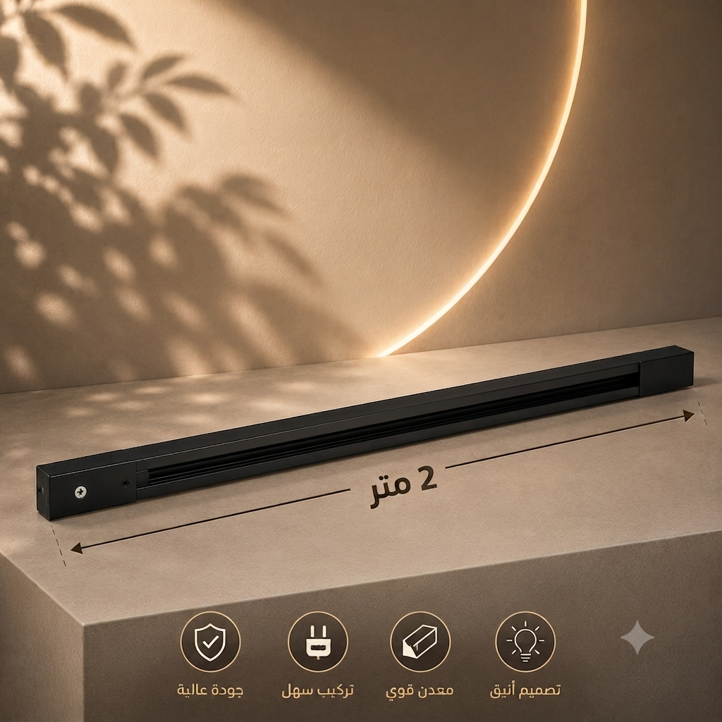 مسطره تراك 2 متر اسود
