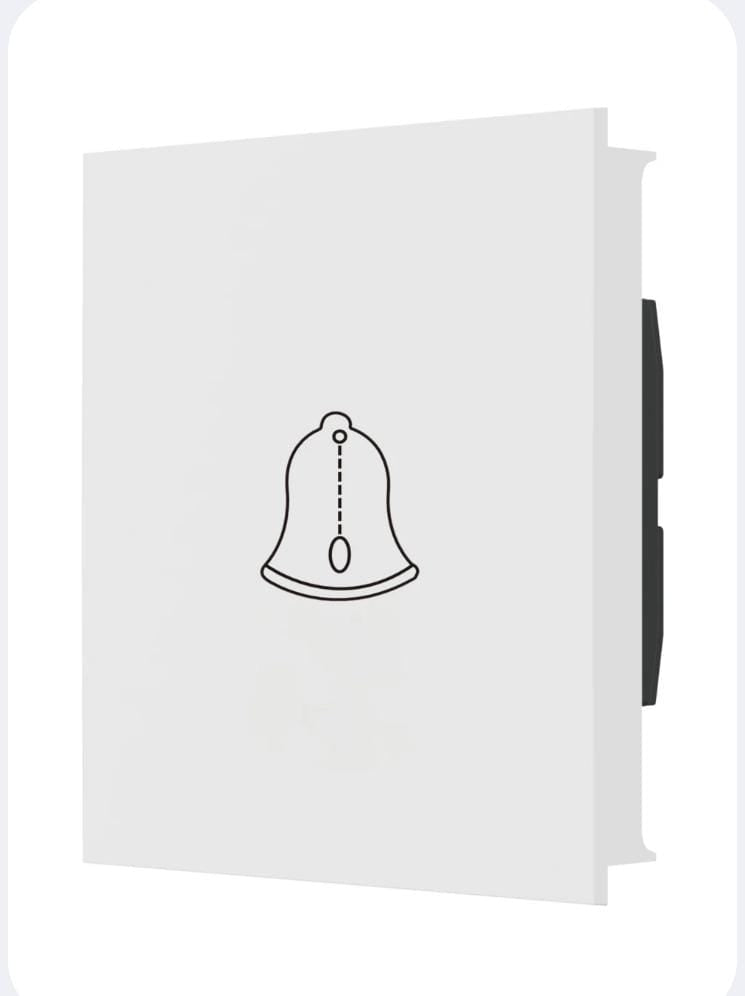 white piano bell button