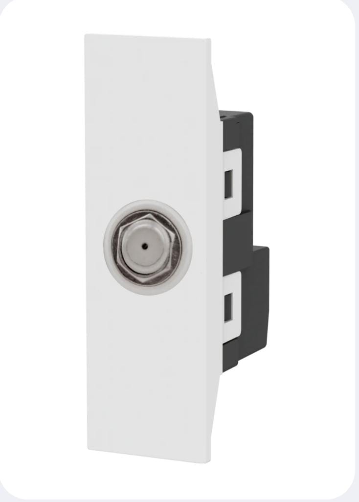 White piano shower socket
