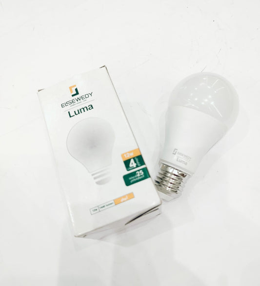 12W light bulb, warm white light, Swedish made, 4-year warranty